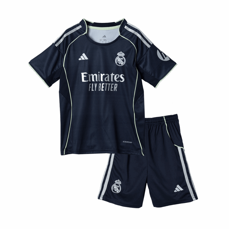 591349_3 レアルマドリード アウェイ サッカーユニフォーム キット 2025/26 キッズ 上下セット