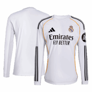 レアルマドリード 長袖 ホーム サッカーユニフォーム 2025/26
