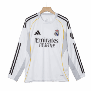 レアルマドリード 長袖 ホーム サッカーユニフォーム 2025/26