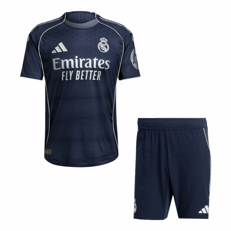 レアルマドリード アウェイ サッカーユニフォーム キット オーセンティック 2025/26 上下セット