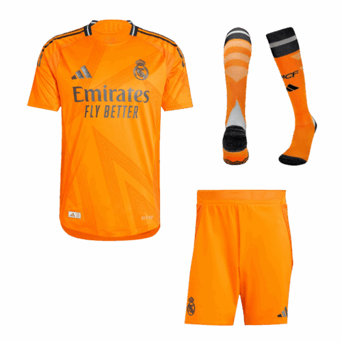 レアルマドリード アウェイ サッカーユニフォーム キット オーセンティック 2024/25 (ユニフォーム+Shorts+Socks)