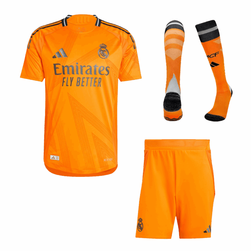 レアルマドリード アウェイ サッカーユニフォーム キット オーセンティック 2024/25 (ユニフォーム+Shorts+Socks)