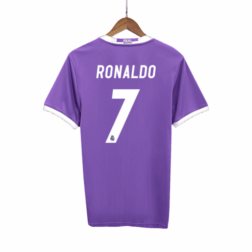 510858_1 レアルマドリード RONALDO #7 アウェイ サッカーユニフォーム Retro 2016/17