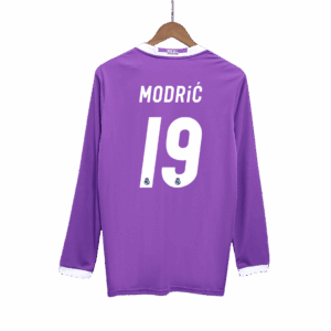 レアルマドリード MODRIĆ #19 アウェイ サッカーユニフォーム Retro 2016/17 - 長袖