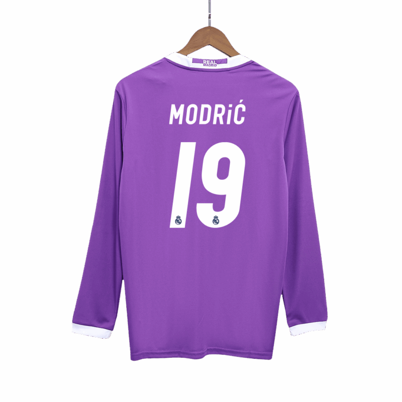レアルマドリード MODRIĆ #19 アウェイ サッカーユニフォーム Retro 2016/17 - 長袖