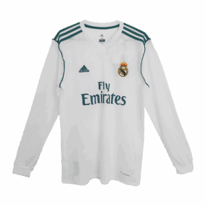 573085_2 レアルマドリード BENZEMA #9 ホーム サッカーユニフォーム Retro 2017/18 - 長袖