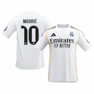 588875_1 レアルマドリード MODRIĆ #10 ホーム サッカーユニフォーム 2025/26