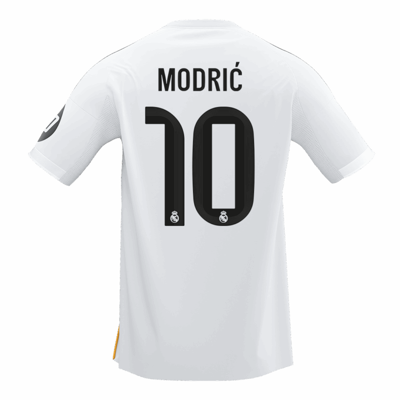 588875_2 レアルマドリード MODRIĆ #10 ホーム サッカーユニフォーム 2025/26