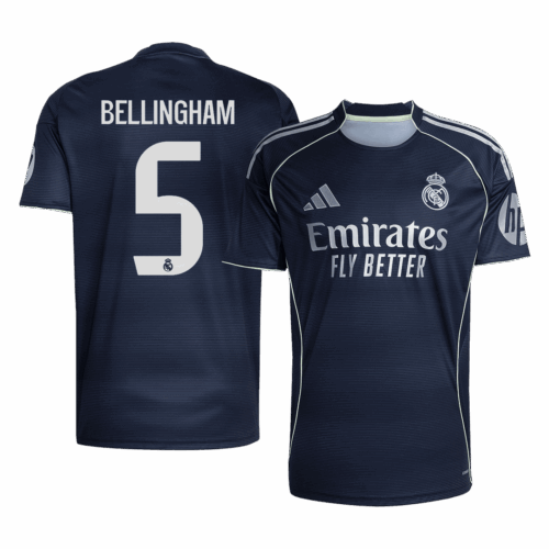 レアルマドリード BELLINGHAM #5 アウェイ サッカーユニフォーム 2025/26