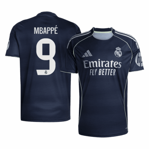 591344_1 レアルマドリード MBAPPÉ #9 アウェイ サッカーユニフォーム 2025/26