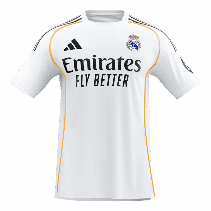 593591_3 レアルマドリード VALVERDE #8 ホーム サッカーユニフォーム 2025/26