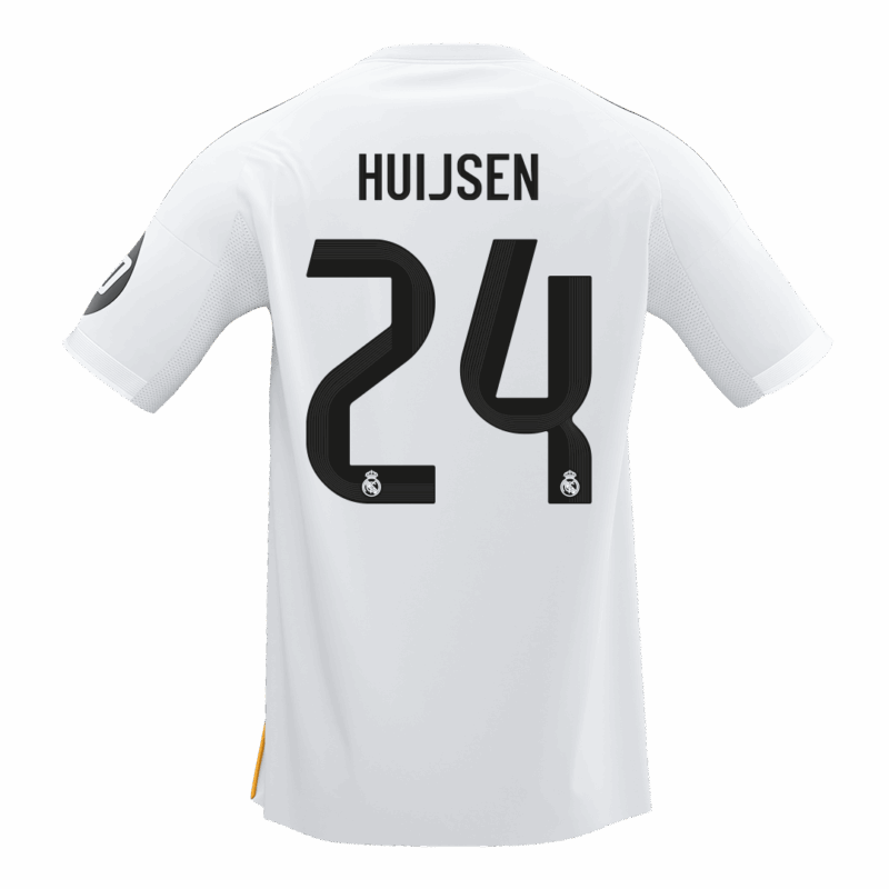 593592_2 レアルマドリード HUIJSEN #24 ホーム サッカーユニフォーム 2025/26
