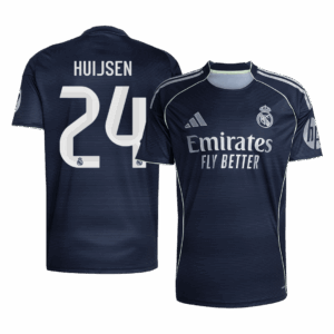 593601_1 レアルマドリード HUIJSEN #24 アウェイ サッカーユニフォーム 2025/26