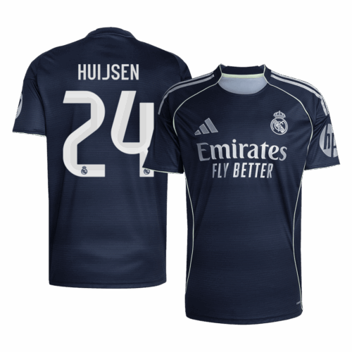 593601_1 レアルマドリード HUIJSEN #24 アウェイ サッカーユニフォーム 2025/26