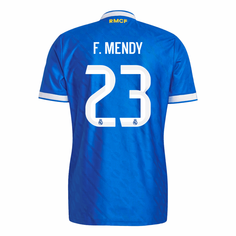 F. MENDY #23 Authentic Real Madrid Third Away Soccer Jersey 2025/26 Blue
