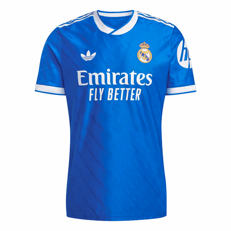 F. MENDY #23 Authentic Real Madrid Third Away Soccer Jersey 2025/26 Blue