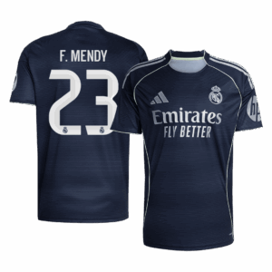 Real Madrid F.MENDY #23 Away Soccer Jersey 2025/26