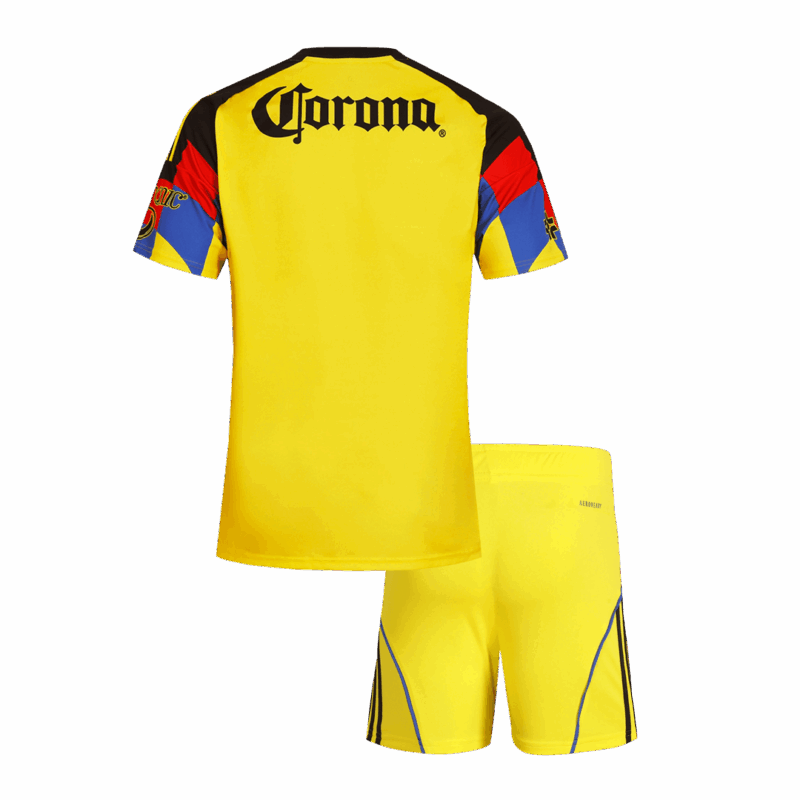 594316_2 Club America ホーム サッカーユニフォーム キット 2025/26 キッズ 上下セット