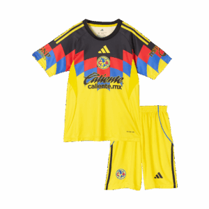 594316_3 Club America ホーム サッカーユニフォーム キット 2025/26 キッズ 上下セット