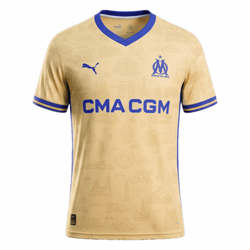 Marseille Fourth Away Soccer Jersey 2025/26