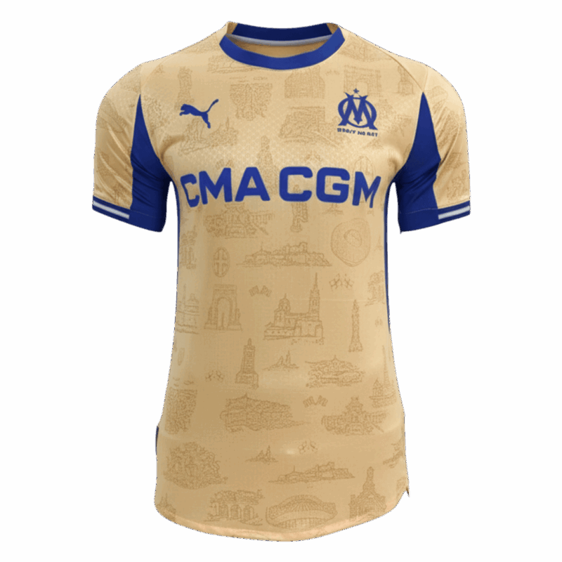 Player Version Marseille Fourth Soccer Jersey 25/26 Yellow