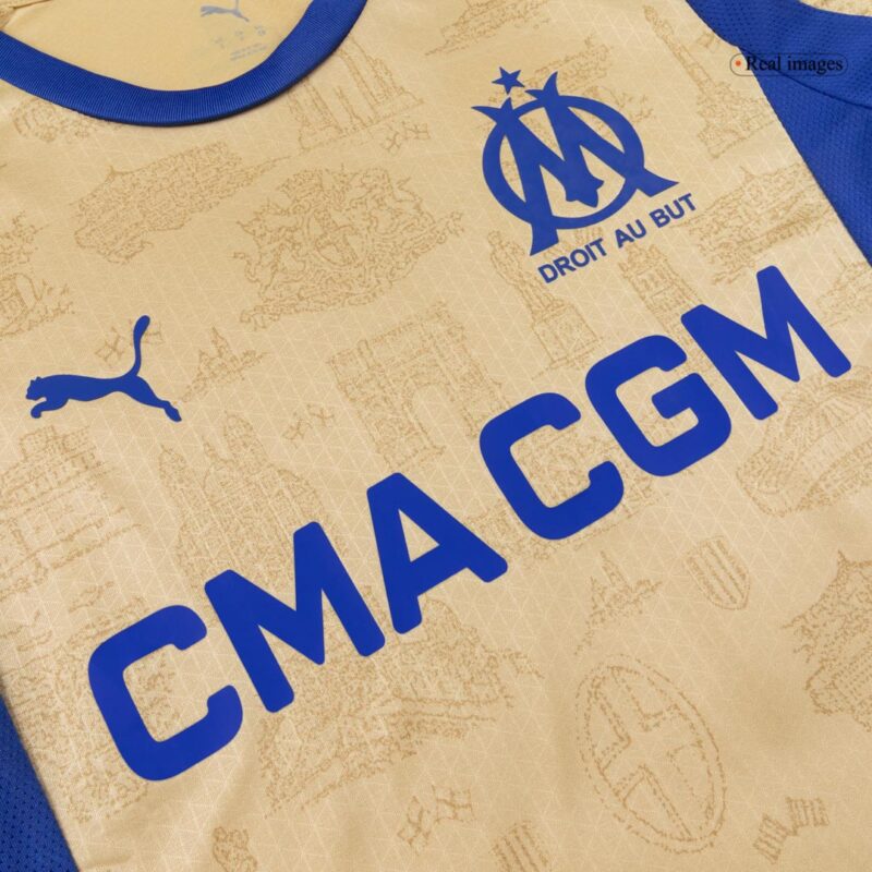 Player Version Marseille Fourth Soccer Jersey 25/26 Yellow