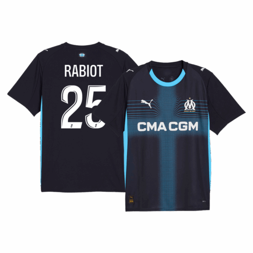 607155_1 Marseille RABIOT #25 Away Soccer Jersey 2025/26