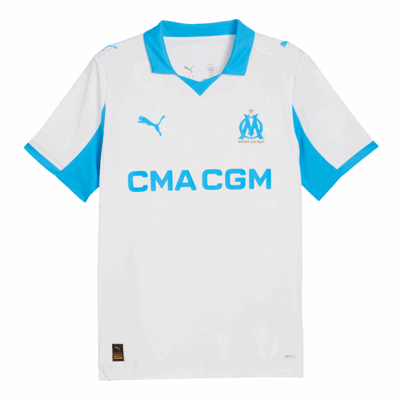 Marseille RABIOT #25 Home Soccer Jersey 2025/26