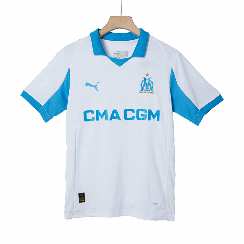 Marseille RABIOT #25 Home Soccer Jersey 2025/26
