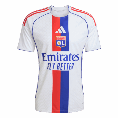 594519_1 Olympique Lyonnais ホーム サッカーユニフォーム 2025/26