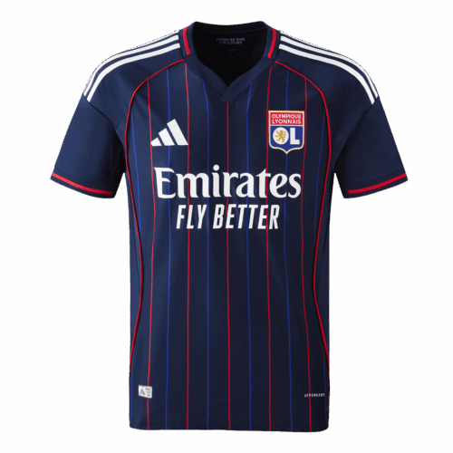 605914_1 オーセンティック Olympique Lyonnais アウェイ サッカーユニフォーム 25/26 Navy