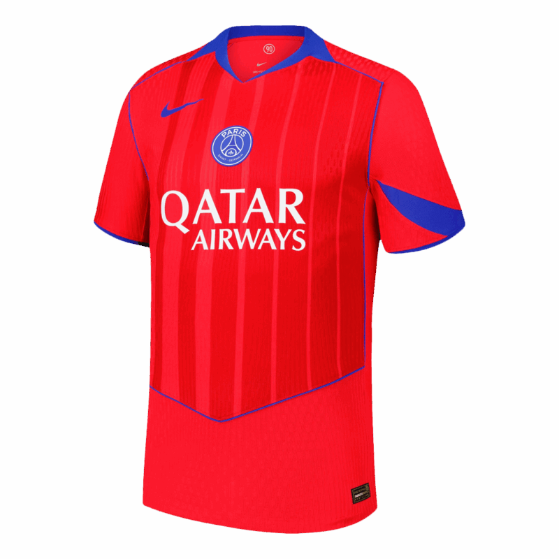 O.DEMBÉLÉ #10 オーセンティック パリ・サンジェルマン サード  アウェイ サッカーユニフォーム 25/26 Red