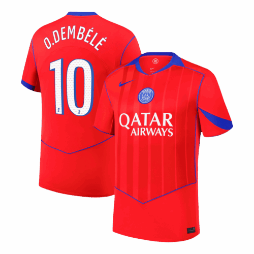 608798_1 PSG O.DEMBÉLÉ #10 Third Away Soccer Jersey 2025/26