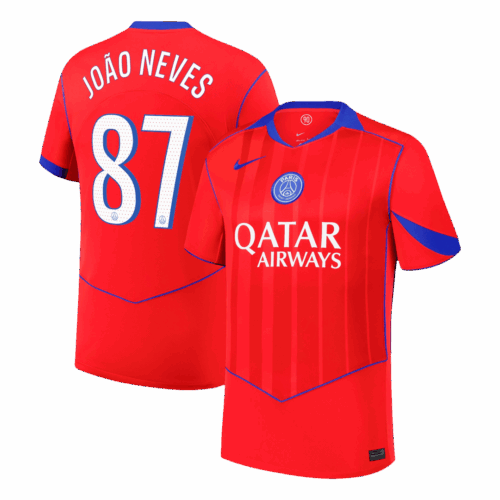 611080_1 PSG JOÃO NEVES #87 Third Away Soccer Jersey 2025/26