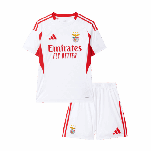 605598_1 キッズ Benfica サード アウェイ サッカーユニフォーム キット 25/26 White