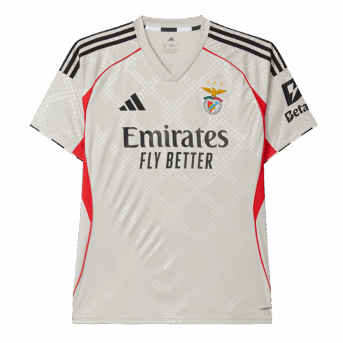 590702_1 Benfica アウェイ サッカーユニフォーム 2025/26 Beige