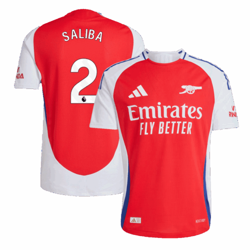 474314_1 アーセナル SALIBA #2 ホーム ユニフォーム オーセンティック 2024/25