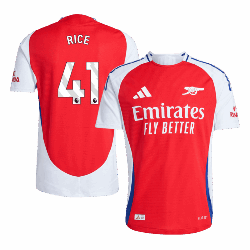 584129_1 アーセナル RICE #41 ホーム サッカーユニフォーム オーセンティック 2024/25