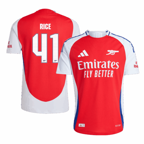 584130_1 アーセナル RICE #41 ホーム サッカーユニフォーム オーセンティック 2024/25 - UCL Edition