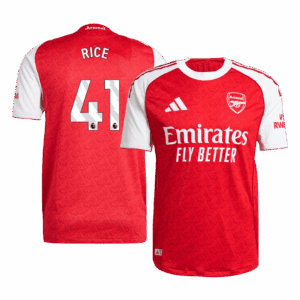 アーセナル RICE #41 ホーム サッカーユニフォーム オーセンティック 2025/26