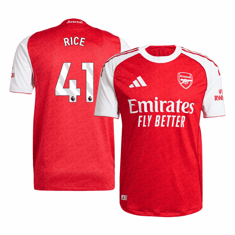 アーセナル RICE #41 ホーム サッカーユニフォーム オーセンティック 2025/26