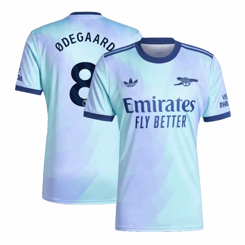 496343_1 アーセナル ØDEGAARD #8 サード アウェイ サッカーユニフォーム 2024/25