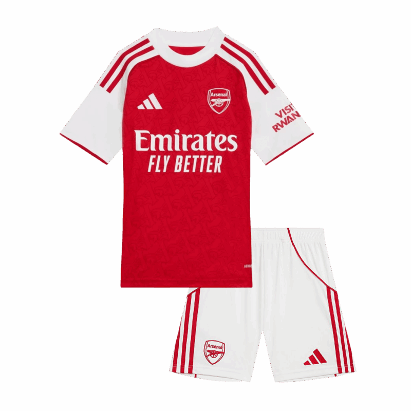 588603_1 アーセナル ホーム サッカーユニフォーム キット 2025/26 キッズ 上下セット