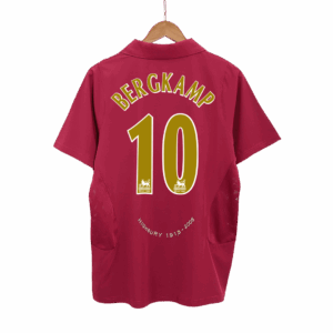 アーセナル BERGKAMP #10 ホーム サッカーユニフォーム Retro 2005/06