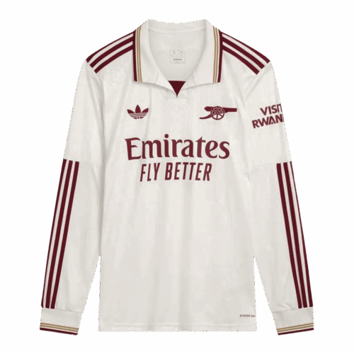 606003_1 Arsenal Long Sleeve Third Away Soccer Jersey 2025/26