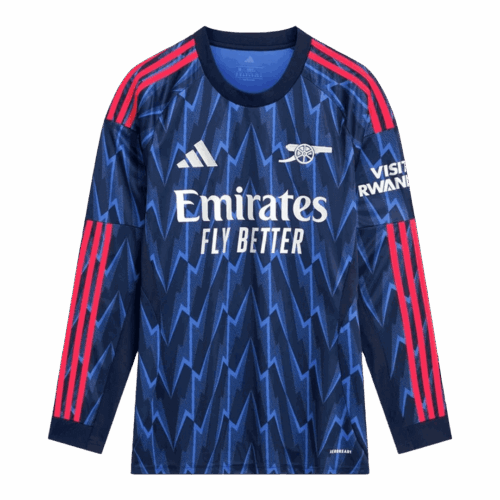 606028_1 Arsenal Long Sleeve Away Soccer Jersey 2025/26