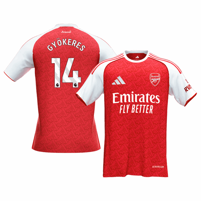 アーセナル GYÖKERES #14 ホーム サッカーユニフォーム 2025/26