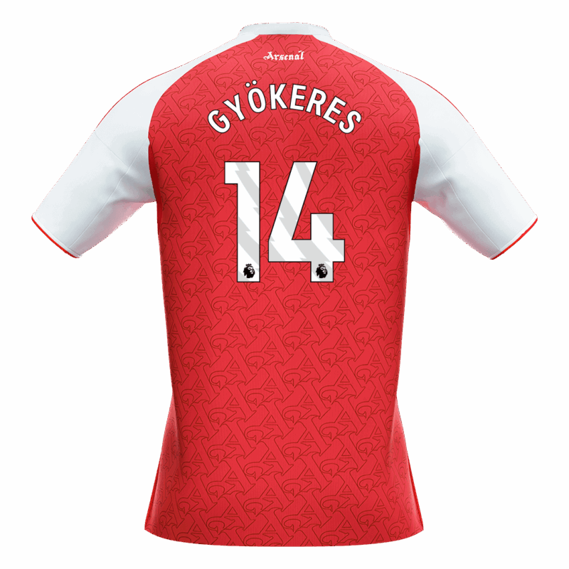 アーセナル GYÖKERES #14 ホーム サッカーユニフォーム 2025/26