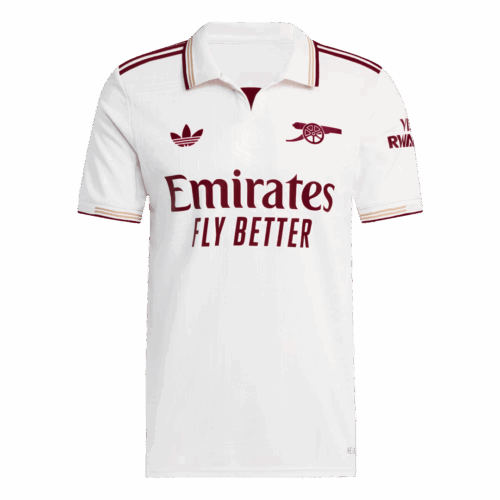 オーセンティック アーセナル サード  アウェイ サッカーユニフォーム 2025/26 White