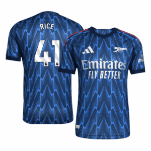 RICE #41 オーセンティック アーセナル アウェイ サッカーユニフォーム 2025/26 Blue